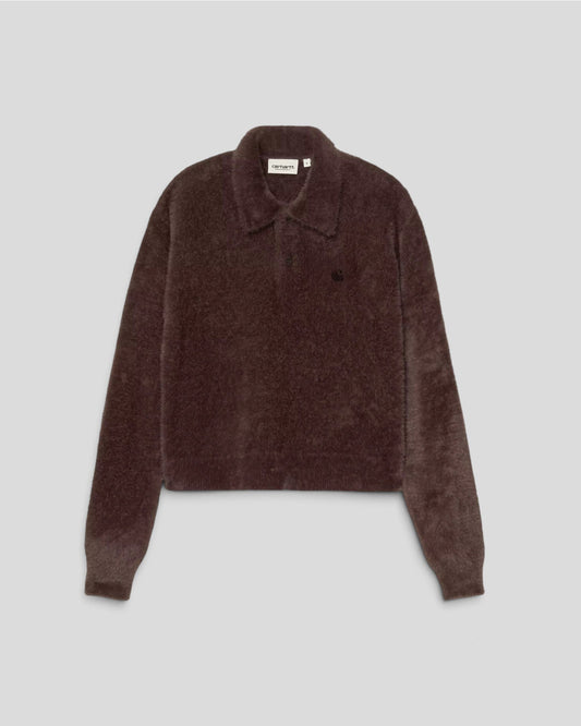 Carhartt || W' L/S Maine Polo Sweater - Palisander Carhartt