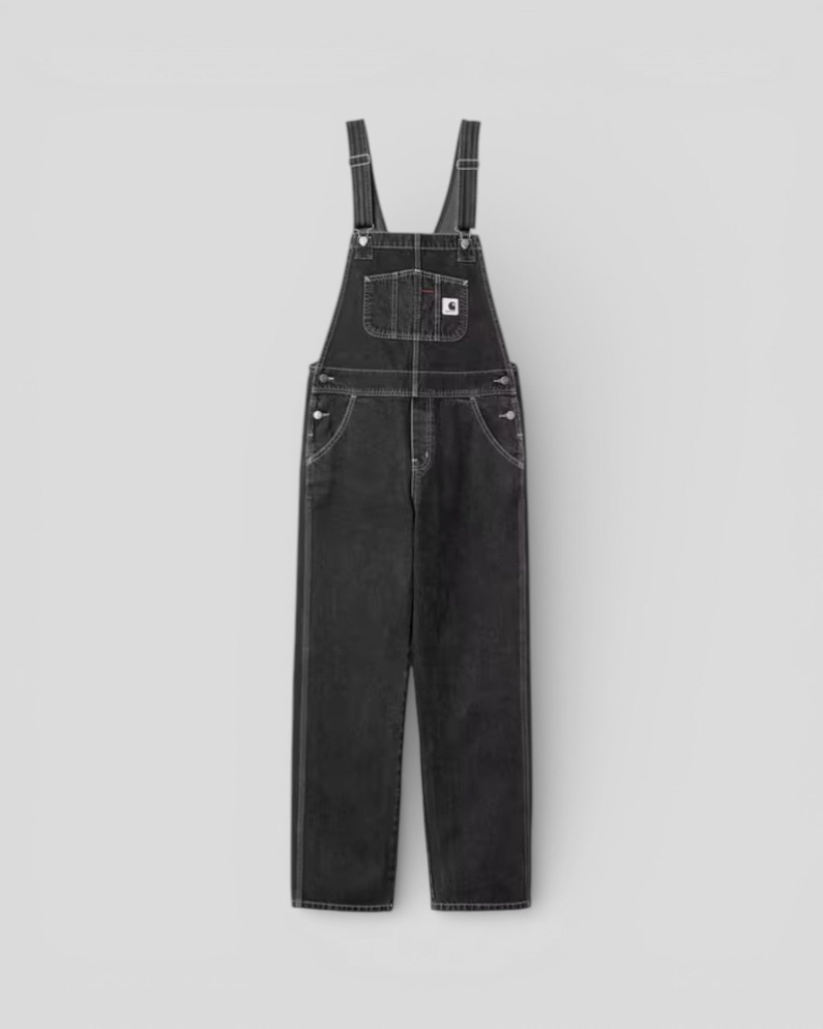Carhartt || W' Bib Overall Straight - Black Stone Washed Carhartt