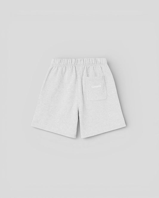Carhartt || W' Brenta Sweat Short - Ash Heather / White, Heavy stone wash Carhartt