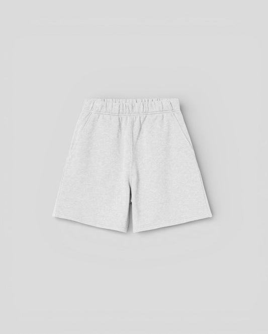 Carhartt || W' Brenta Sweat Short - Ash Heather / White, Heavy stone wash Carhartt