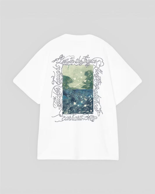 Carhartt || W' S/S Julia Klenovsky T-Shirt - White Carhartt