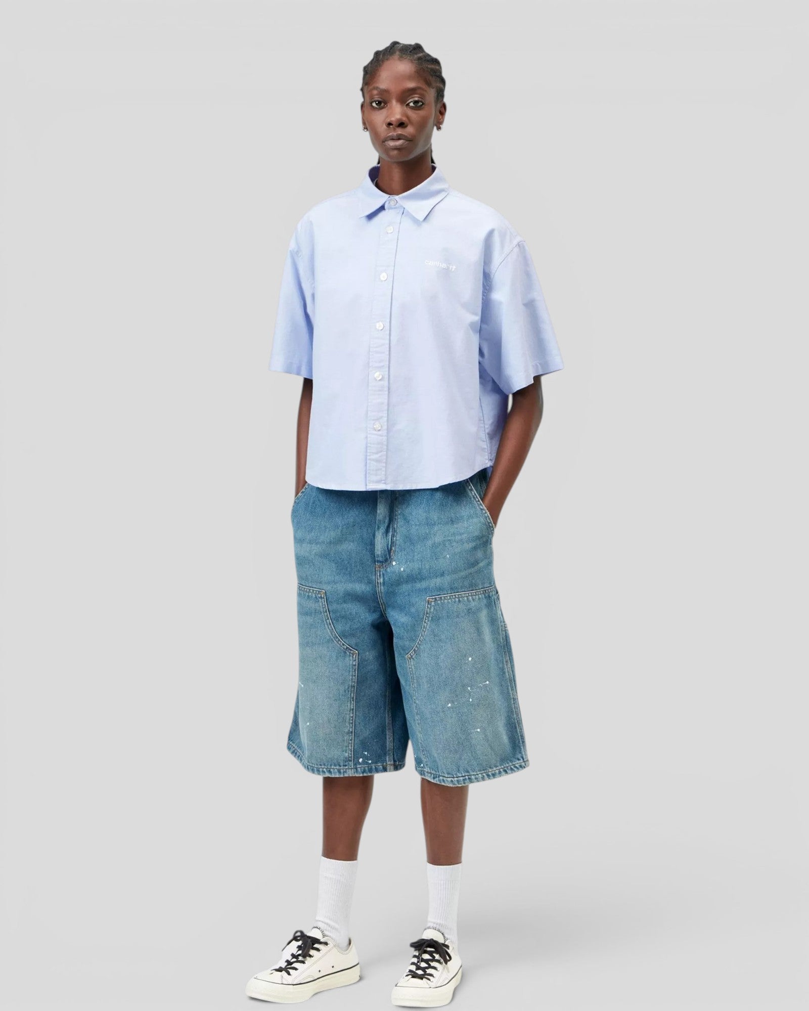 Carhartt || W' S/S Kaia Shirt - Bleach / White Carhartt