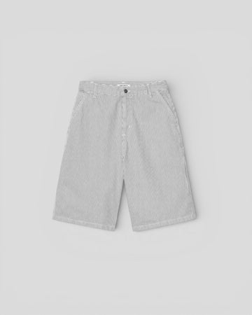 Carhartt || W' Mercer Single Knee Short - Mercer Stripe, Graphite / Wax, Stone washed Carhartt
