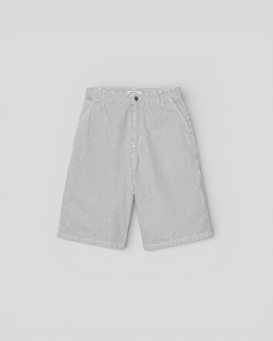 Carhartt || W' Mercer Single Knee Short - Mercer Stripe, Graphite / Wax, Stone washed Carhartt