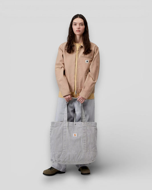 Carhartt || Mercer Tote Bag - Stripe Graphite/ Stone Carhartt