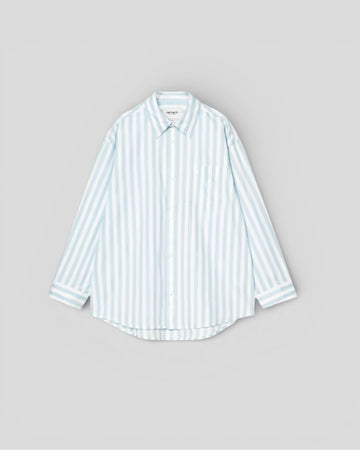 Carhartt || W' L/S Royce Shirt - Icaria/ White Carhartt