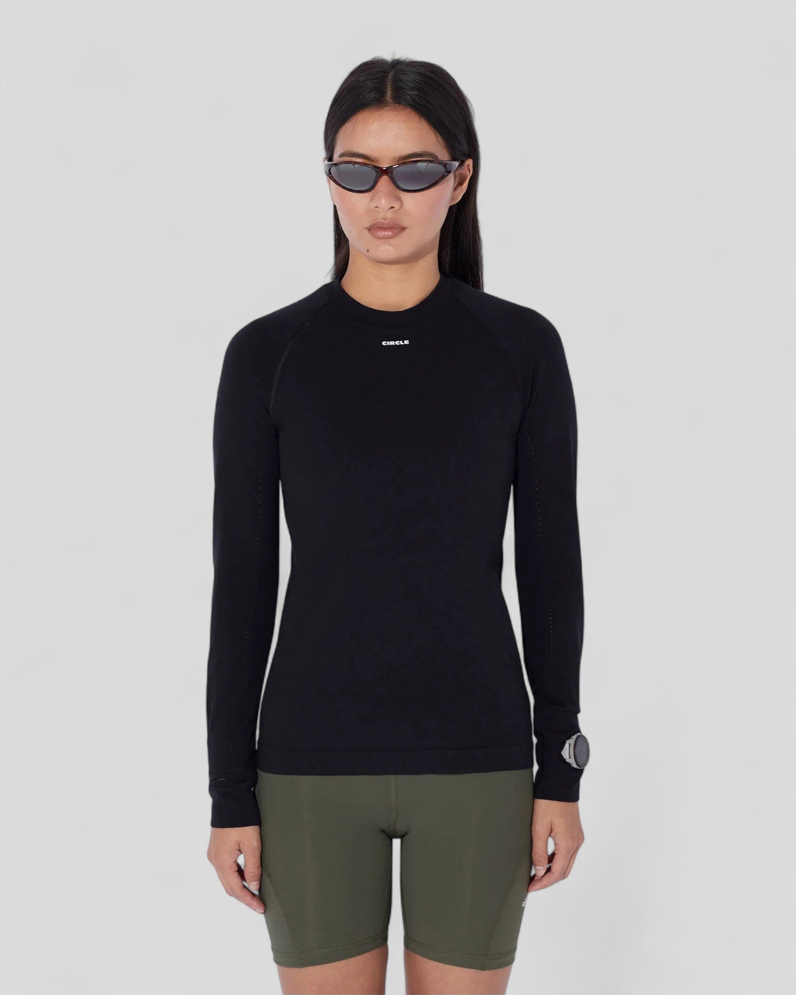 Circle || Première Couche Manches Longues Endurance Soft Femme - Onyx Black Circle