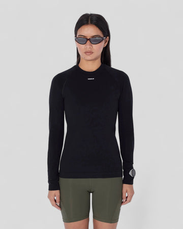 Circle || Première Couche Manches Longues Endurance Soft Femme - Onyx Black Circle