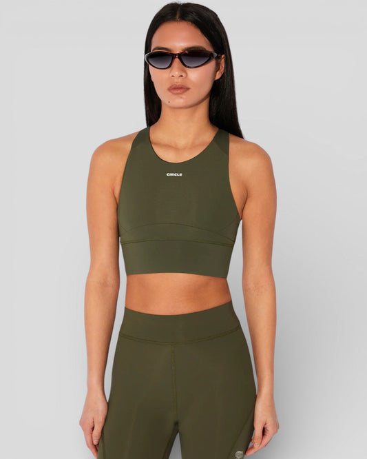 Circle || Level Up Brassière - Moss Circle