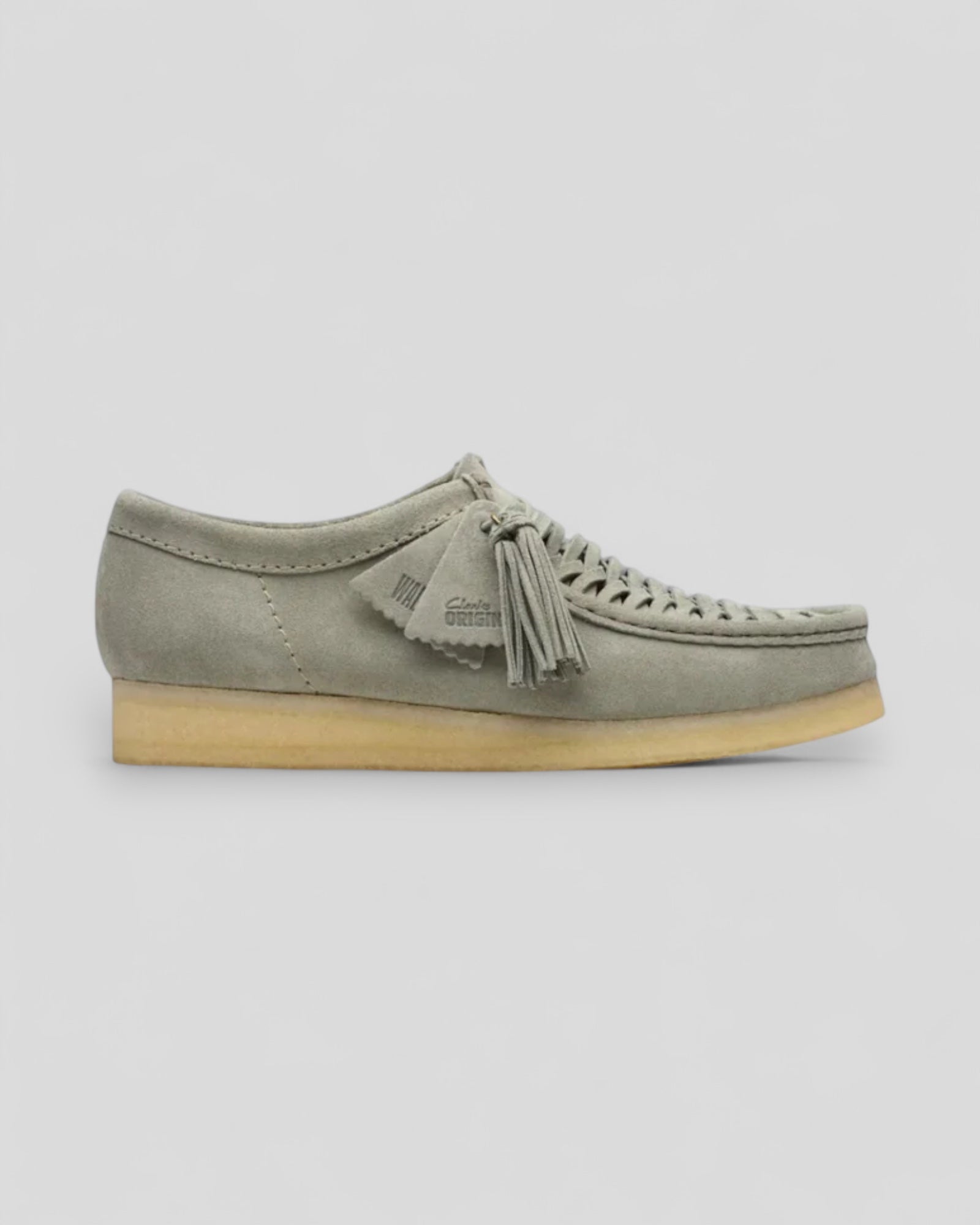 Clarks || Wallabee Weave - Sage Suède - M" Atalante Store