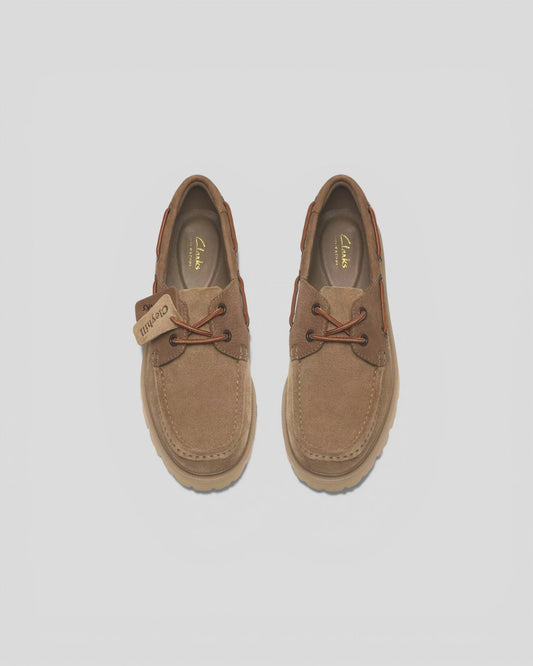 Clarks || Cleyhill Boat - Dark Sand Clarks