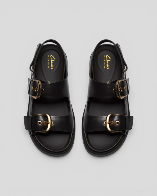 Clarks || Aristella Bay - Black Leather Clarks