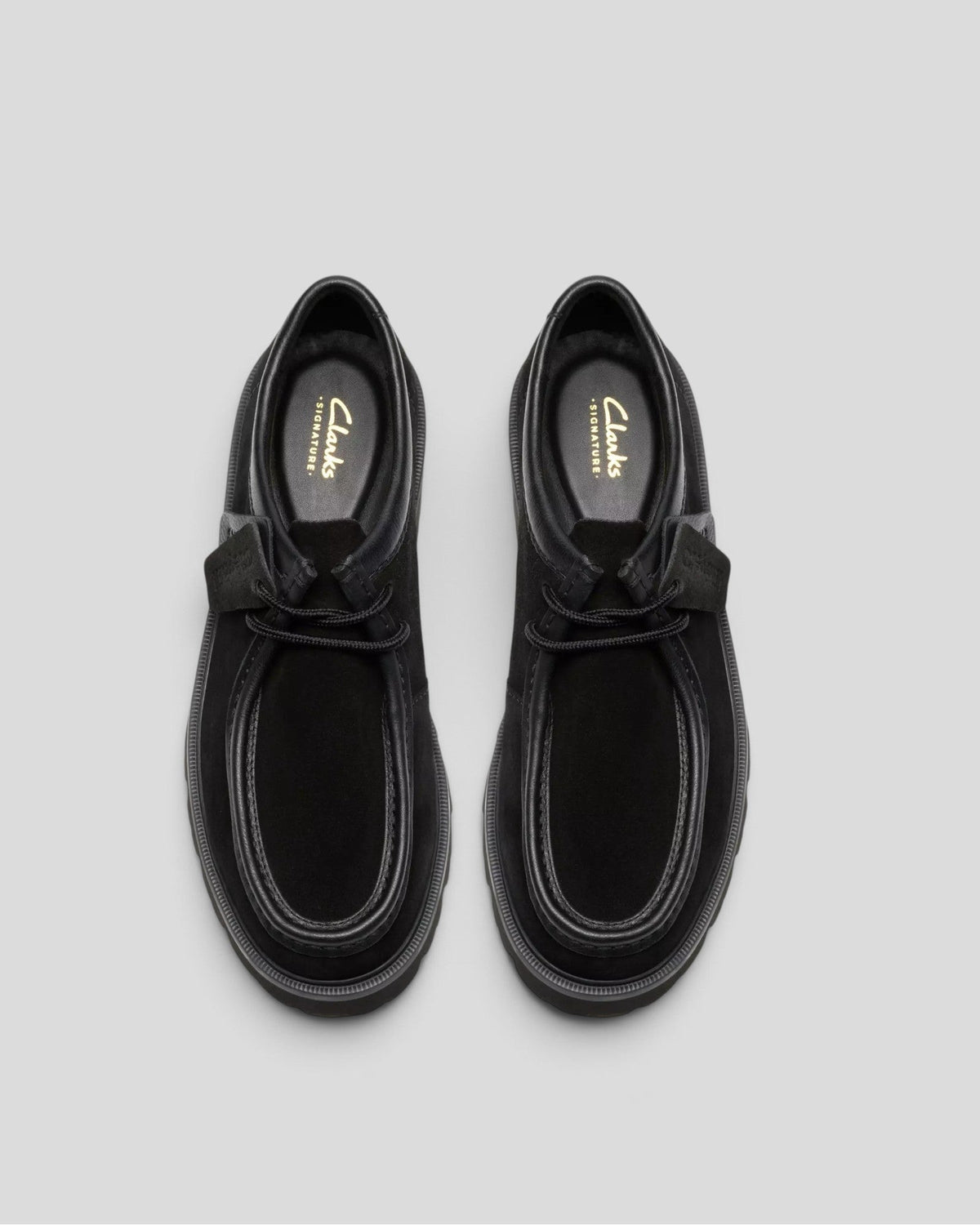 Clarks || Cleyhill Seam - Black Suede Clarks