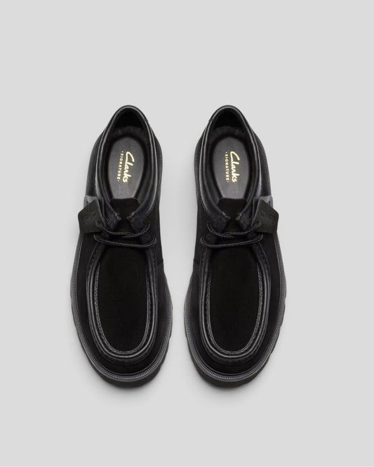 Clarks || Cleyhill Seam - Black Suede Clarks