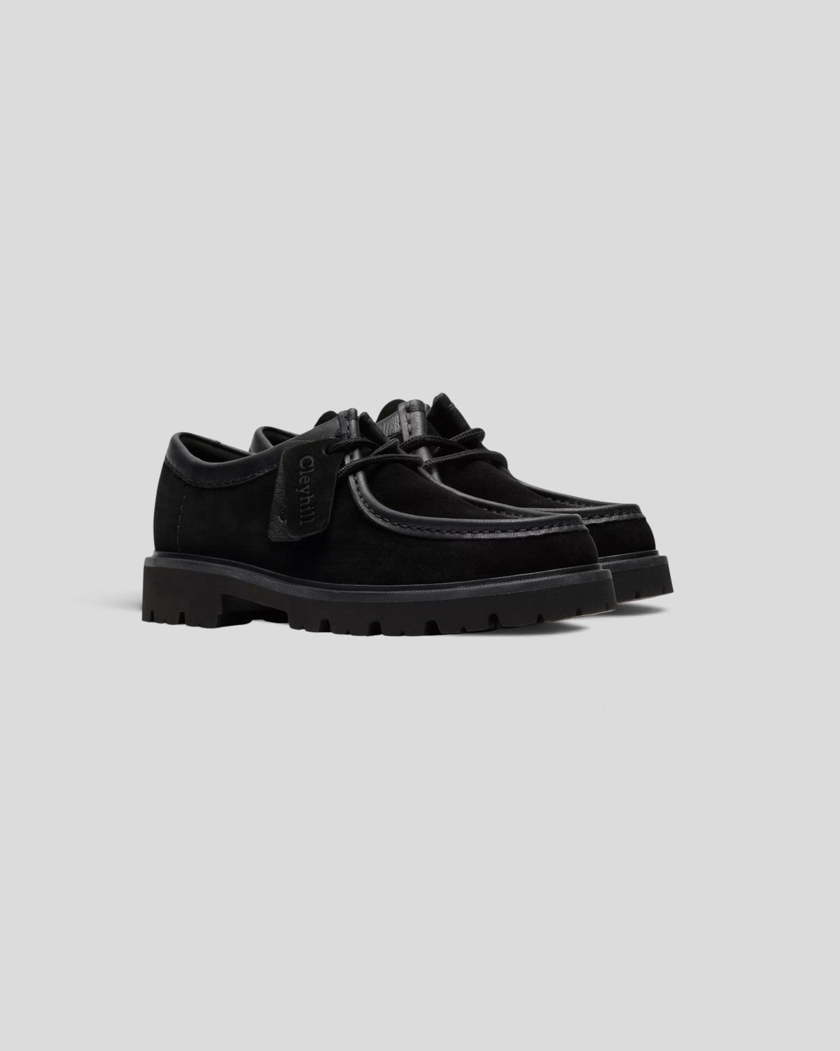 Clarks || Cleyhill Seam - Black Suede Clarks