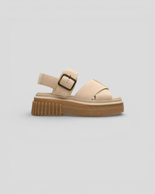 Clarks || Evamar Wish - Ecru Suede Clarks