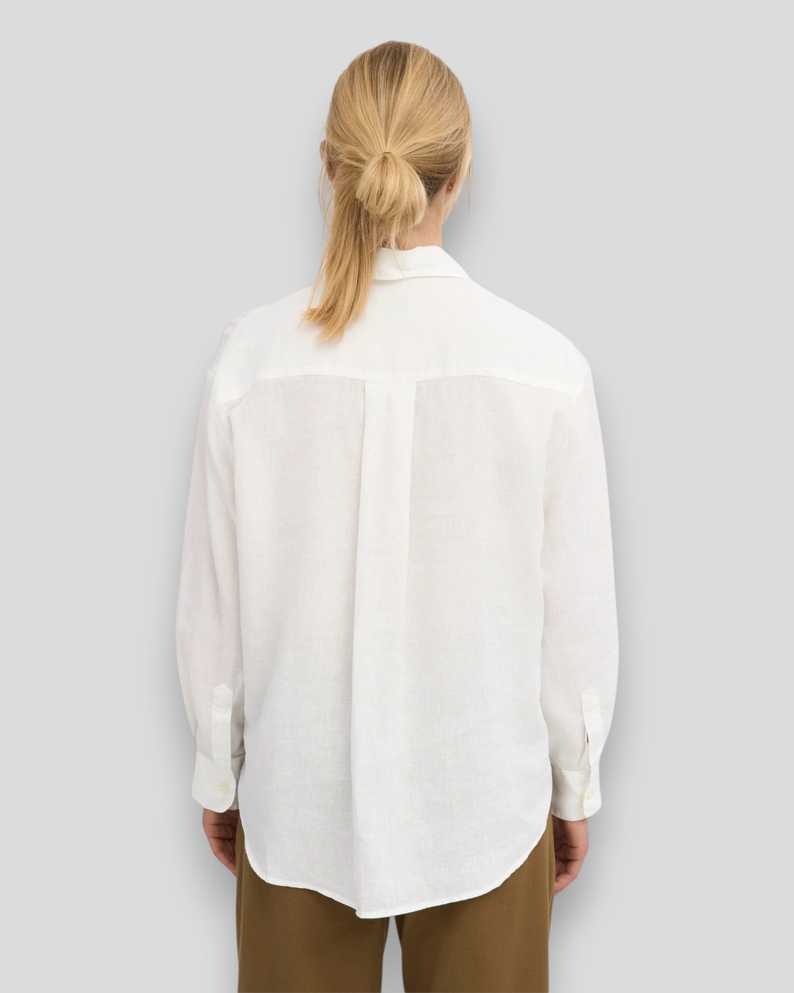 Colorful Standard || Linen Oversized Shirt - Optical White Colorful Standard