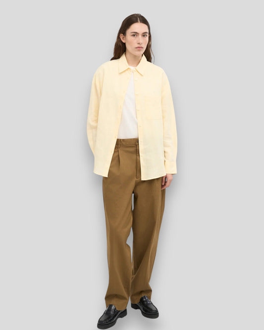 Colorful Standard || Linen Oversized Shirt - Soft Yellow Colorful Standard