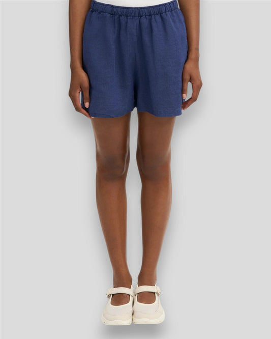 Colorful Standard || Linen Shorts - Navy Blue Colorful Standard