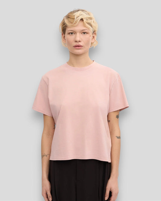 Colorful Standard || Organic Boxy Crop Tee - Faded Pink Colorful Standard