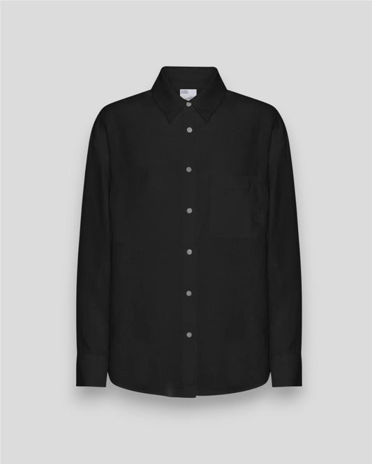 Colorful Standard || Linen Oversized Shirt - Deep Black Colorful Standard