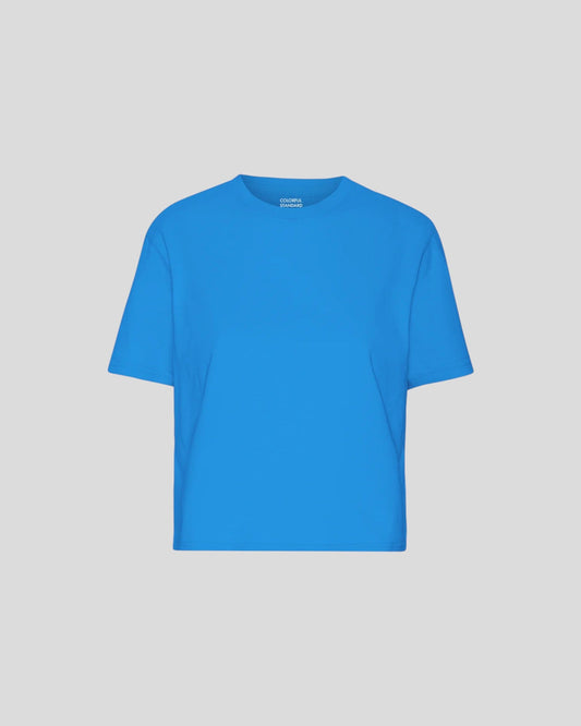 Colorful Standard || Organic Boxy Crop Tee - Pacific Blue Colorful Standard