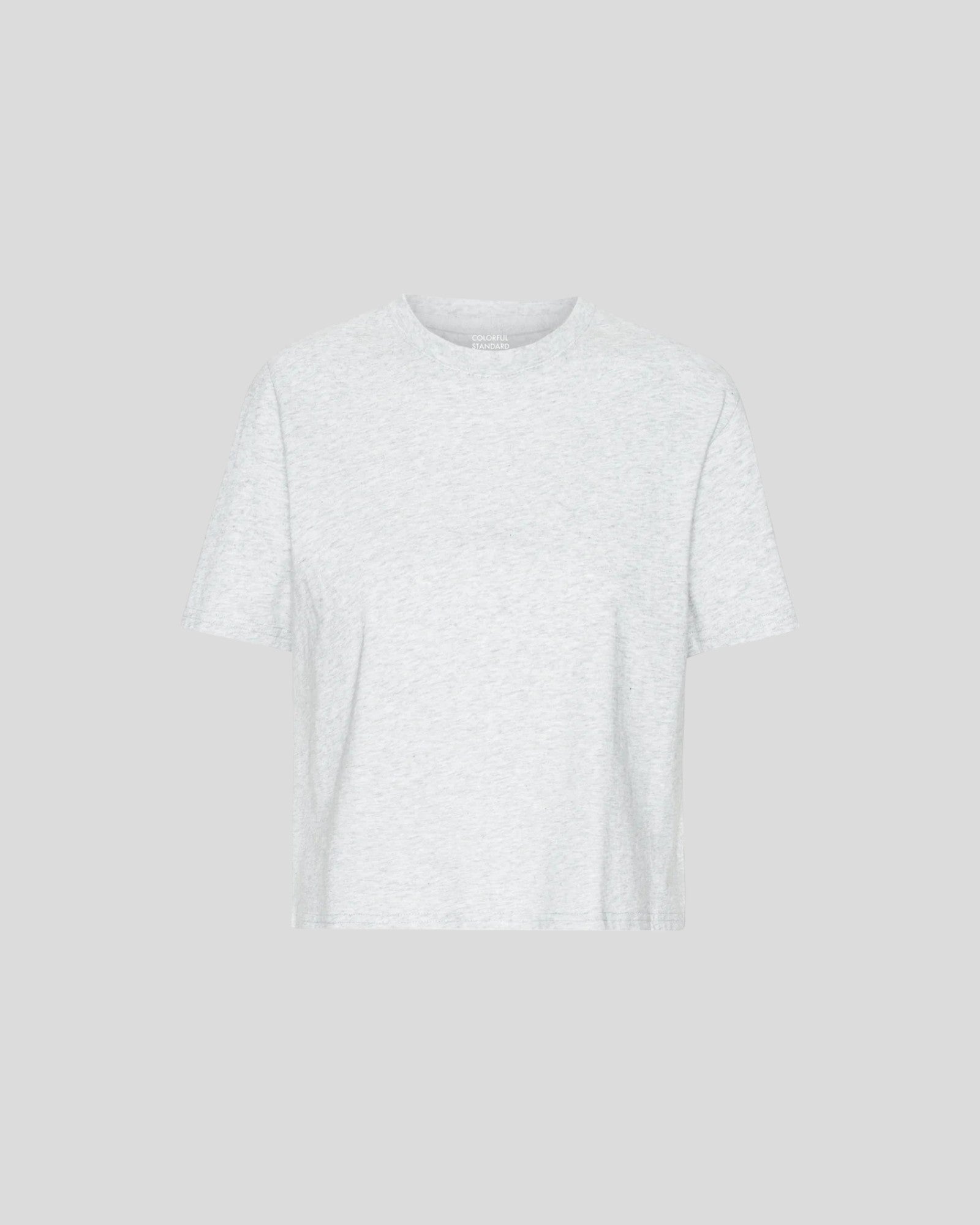 Colorful Standard || Organic Boxy Crop Tee - Snow Melange Colorful Standard