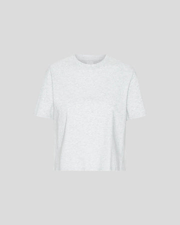 Colorful Standard || Organic Boxy Crop Tee - Snow Melange Colorful Standard