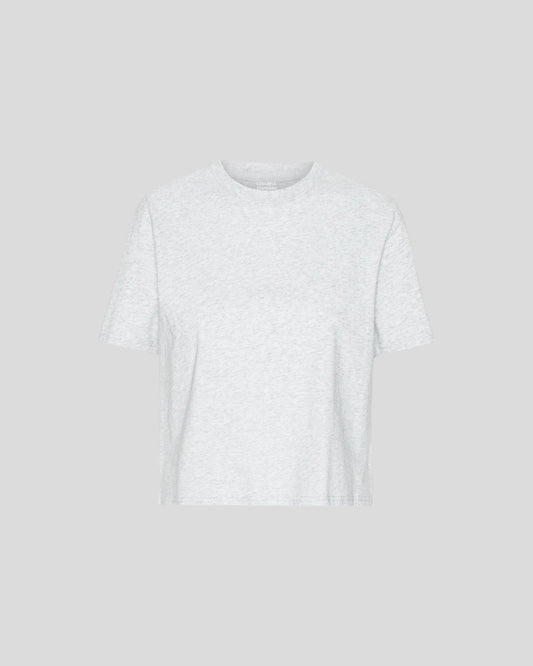 Colorful Standard || Organic Boxy Crop Tee - Snow Melange Colorful Standard