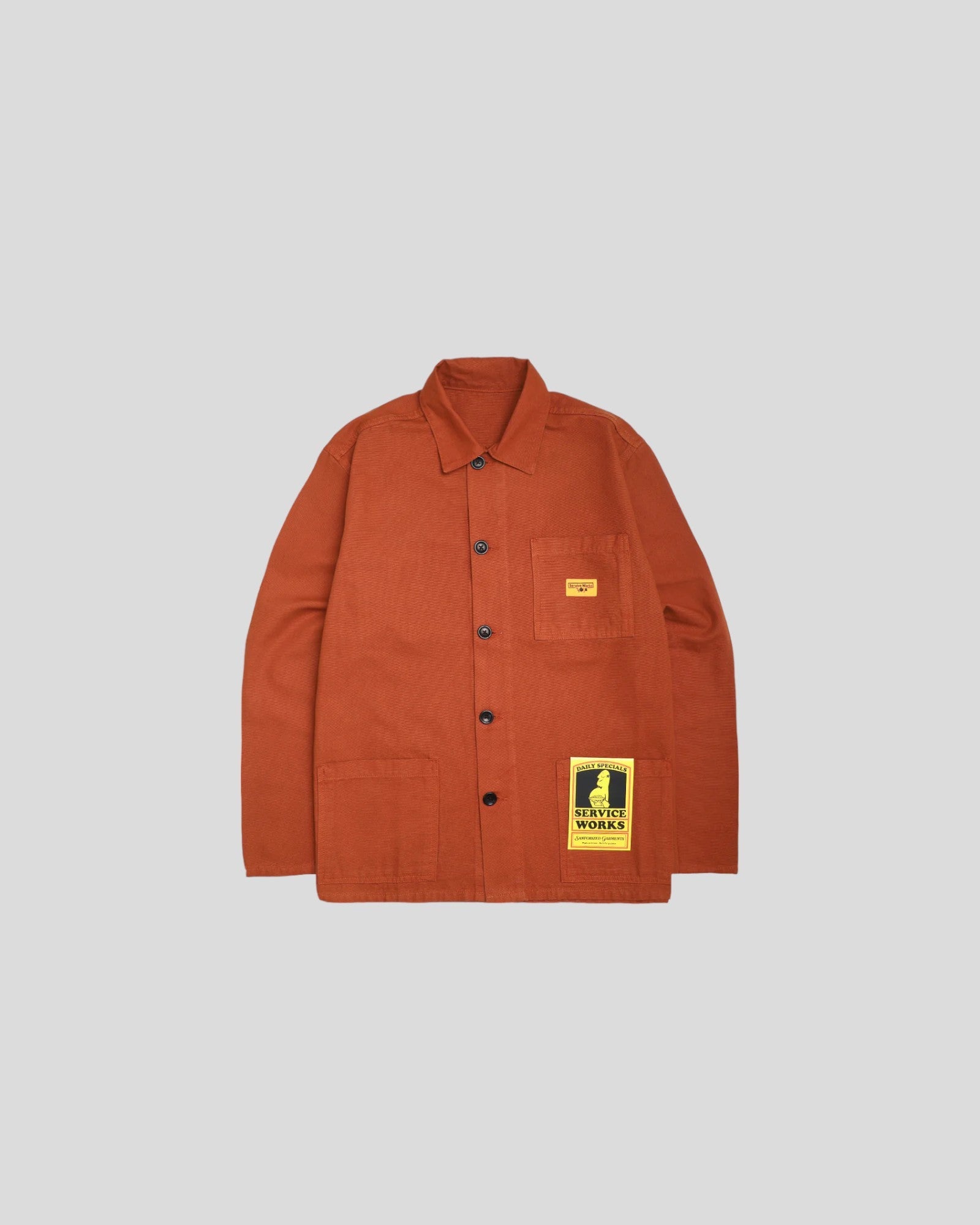 Service Works || Canvas Coverall Jacket  - Terracota Service Works