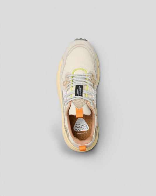 Flower Mountain || Yamano 3 Suede/Canvas - Off White/Sage - M' Flower Mountain