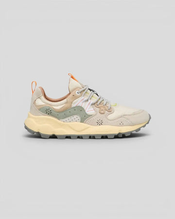 Flower Mountain || Yamano 3 Suede/Canvas - Off White/Sage - M' Flower Mountain