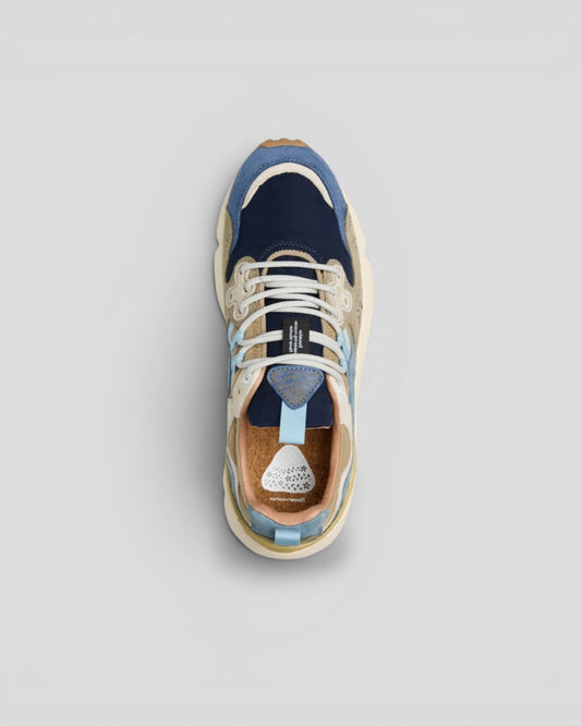 Flower Mountain || Yamano 3 Suede/Nylon - Navy Blue/Kaki - M' Flower Mountain