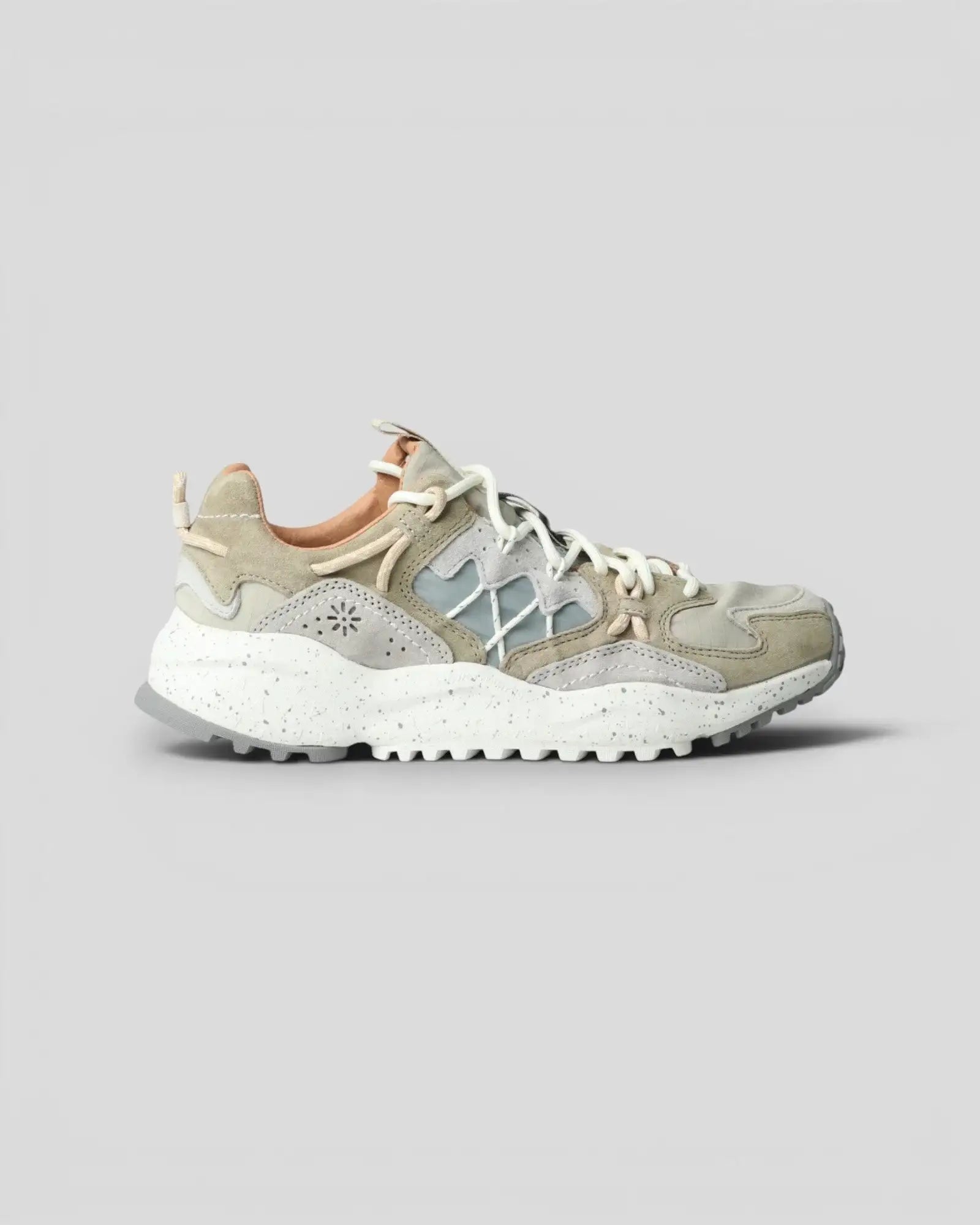 Flower Mountain || Yamabushi Suede/Nylon Ripstop - Grey Light/Multi - M' Flower Mountain