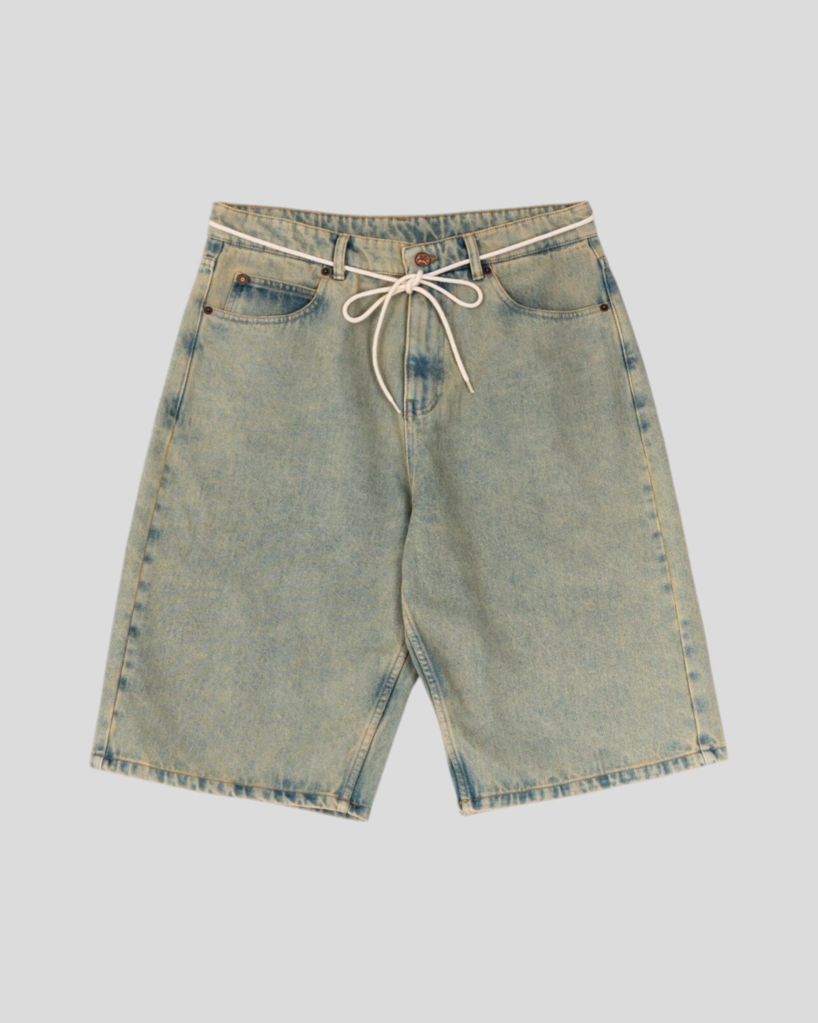 Goodies Sportives || Dirty Denim Shorts - Blue Goodies Sportive