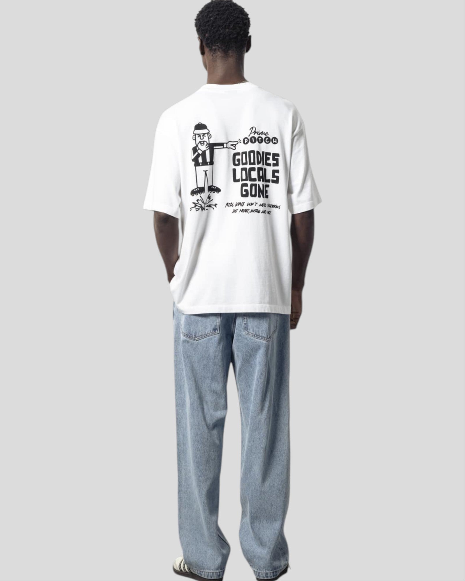 Goodies Sportive || Prime Pitch Locals Tee - White Goodies Sportive