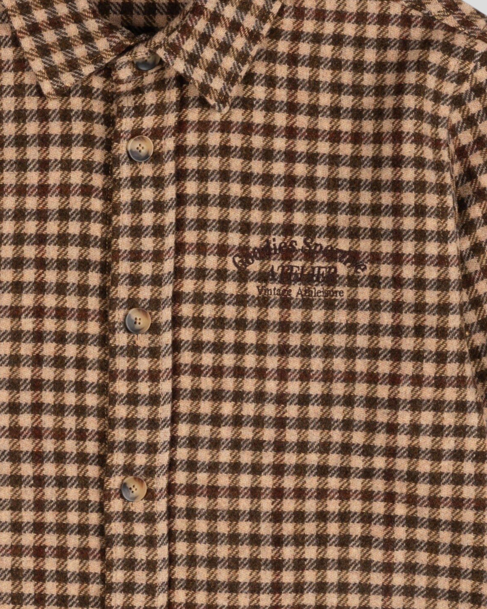 Goodies Sportive || Hunter Checks Shirt - Brown Goodies Sportive