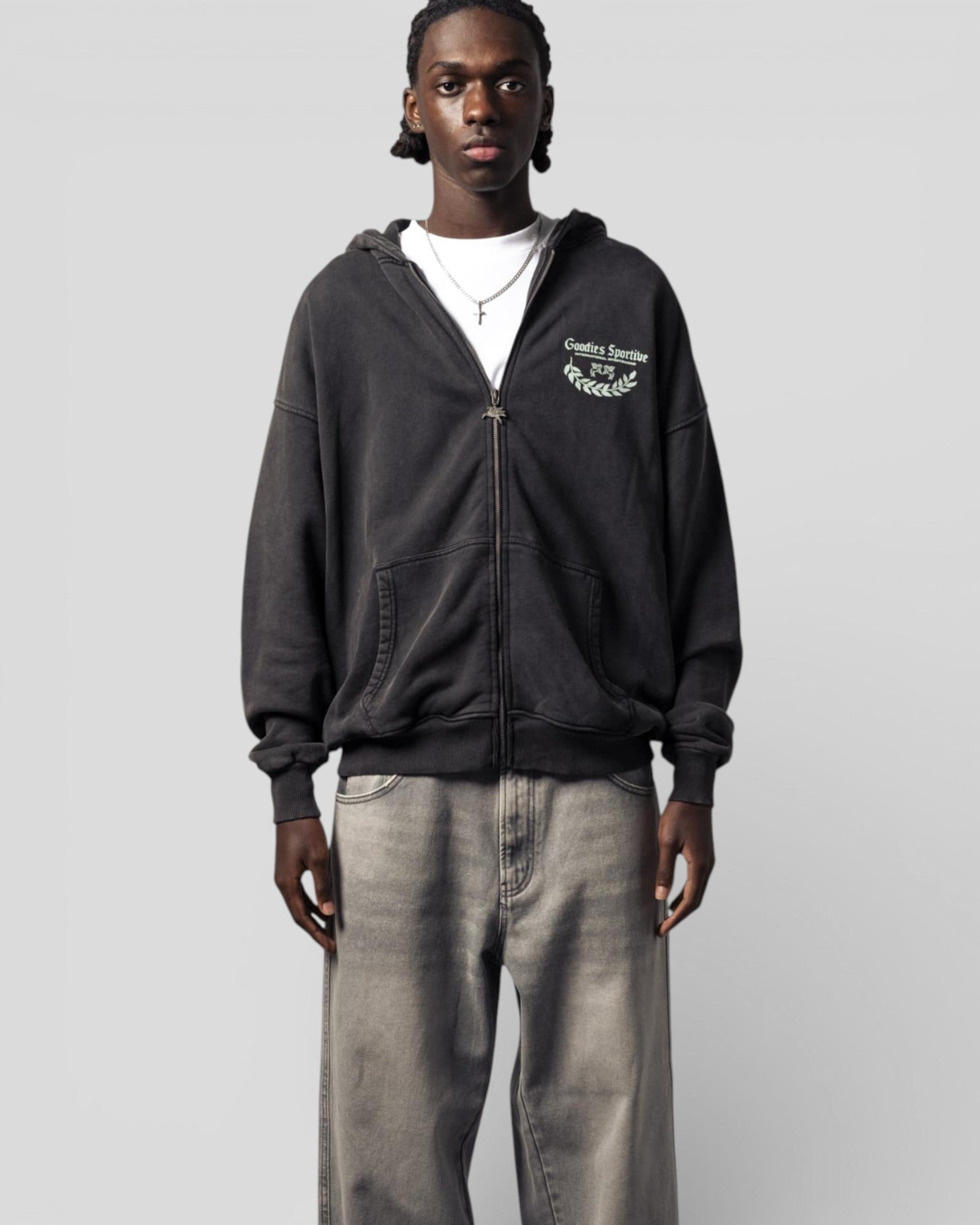 Goodies Sportive || Premium Mint Jacket - Fadeout Black Goodies Sportive