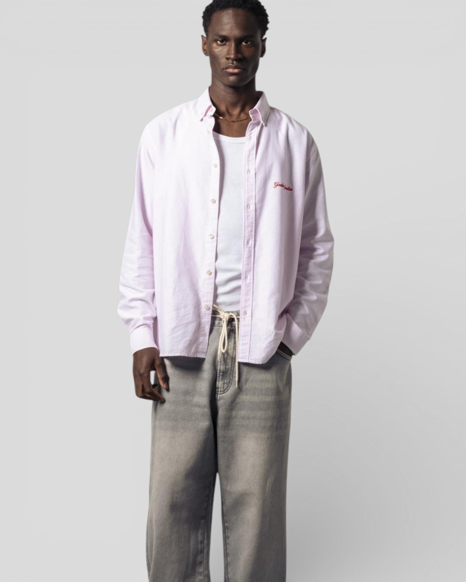 Goodies Sportive || Quartz Oxford Shirt - Pink Goodies Sportive