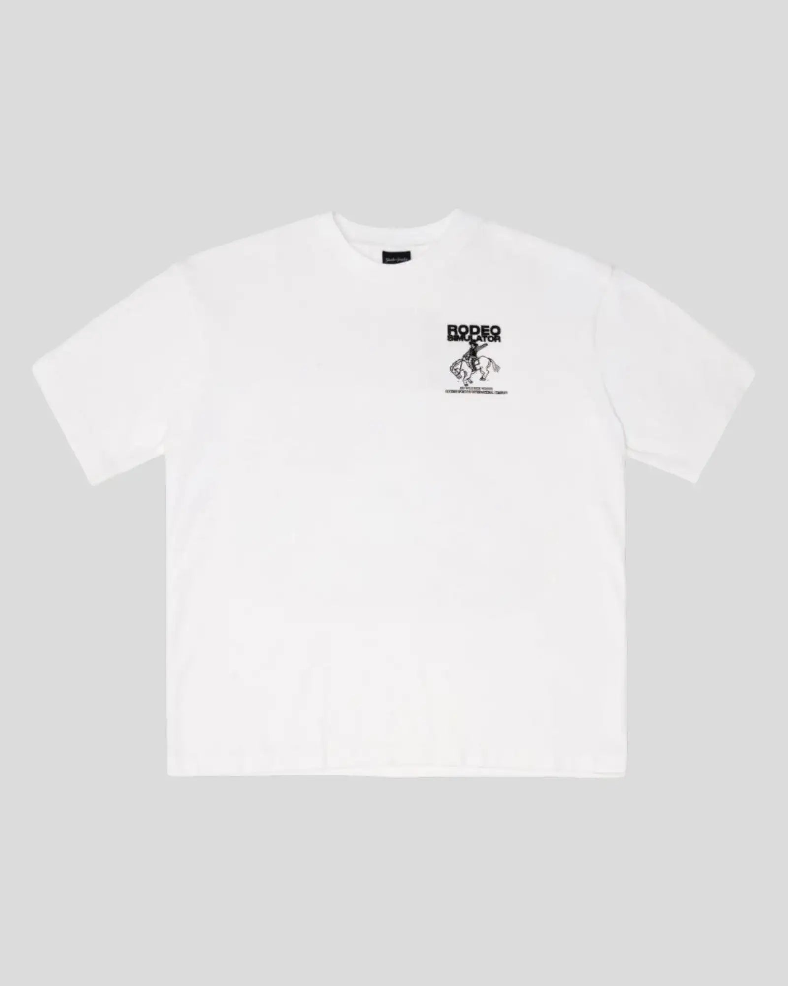 Goodies Sportive || Rodeo Simulator Tee - White Goodies Sportive