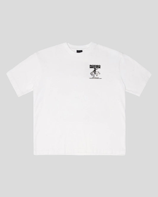 Goodies Sportive || Rodeo Simulator Tee - White Goodies Sportive