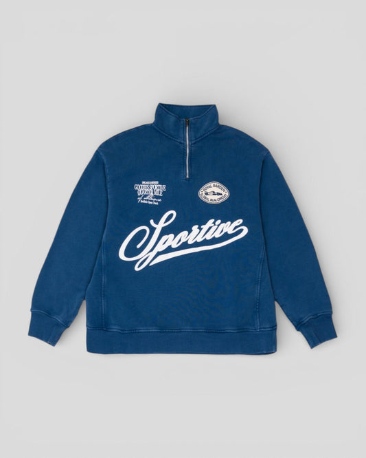 Goodies Sportive || Royal Garden Half Zipper - Blue Goodies Sportive