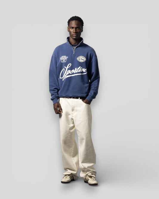 Goodies Sportive || Royal Garden Half Zipper - Blue Goodies Sportive