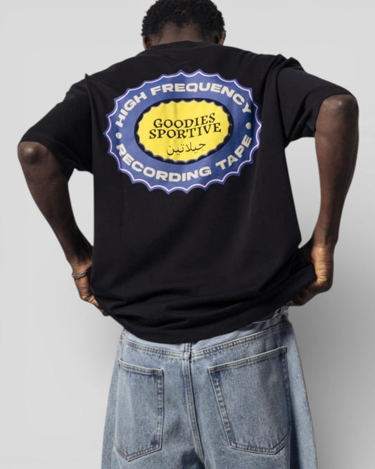 Goodies Sportive || Recording Tape Tee - Black Goodies Sportive