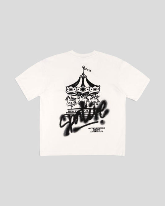 Goodies Sportive || Club Du Carrousel Tee - White Goodies Sportive