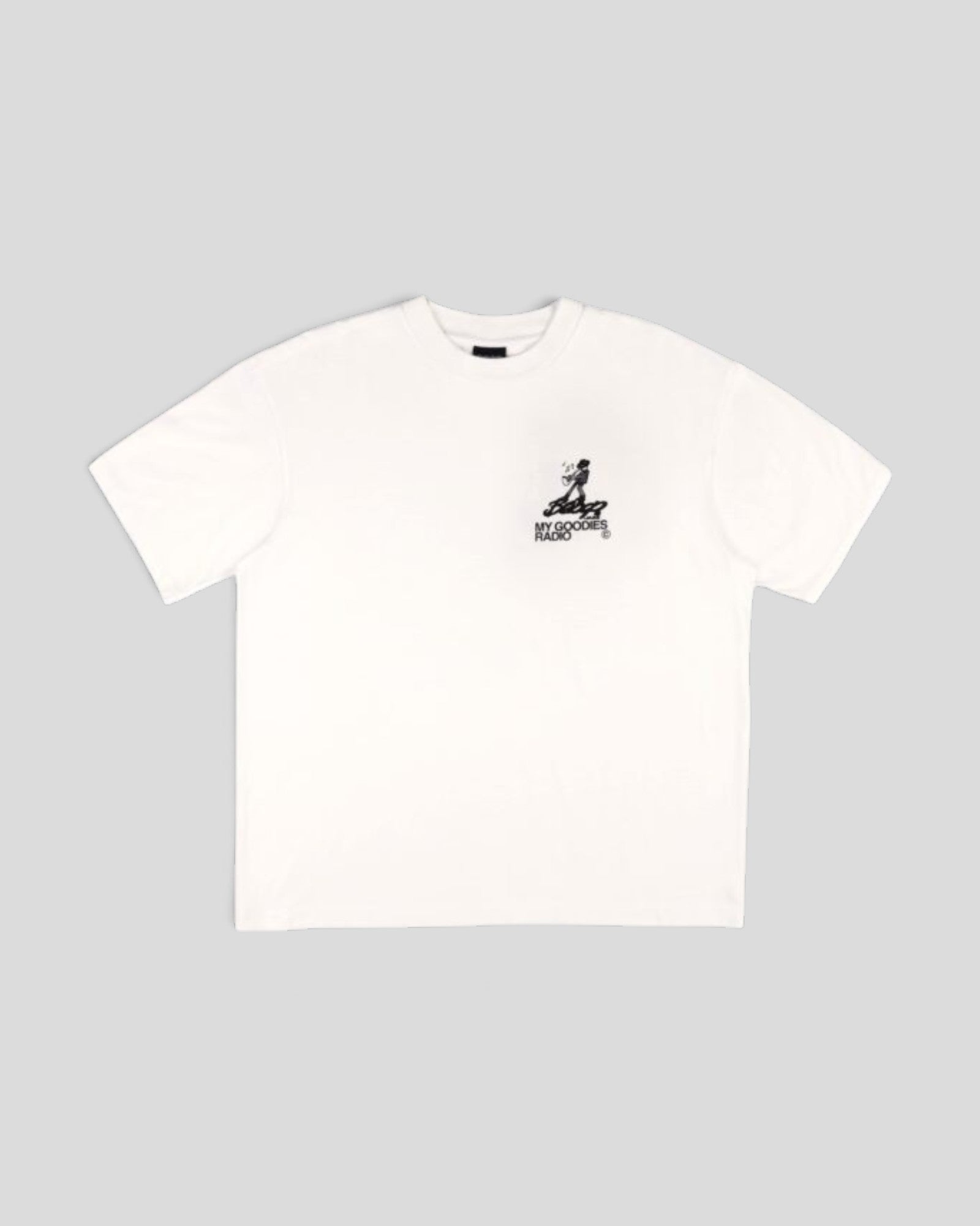 Goodies Sportive || My Goodies Radio T-Shirt - White Goodies Sportive