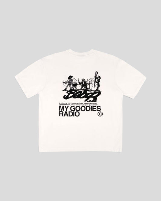 Goodies Sportive || My Goodies Radio T-Shirt - White Goodies Sportive