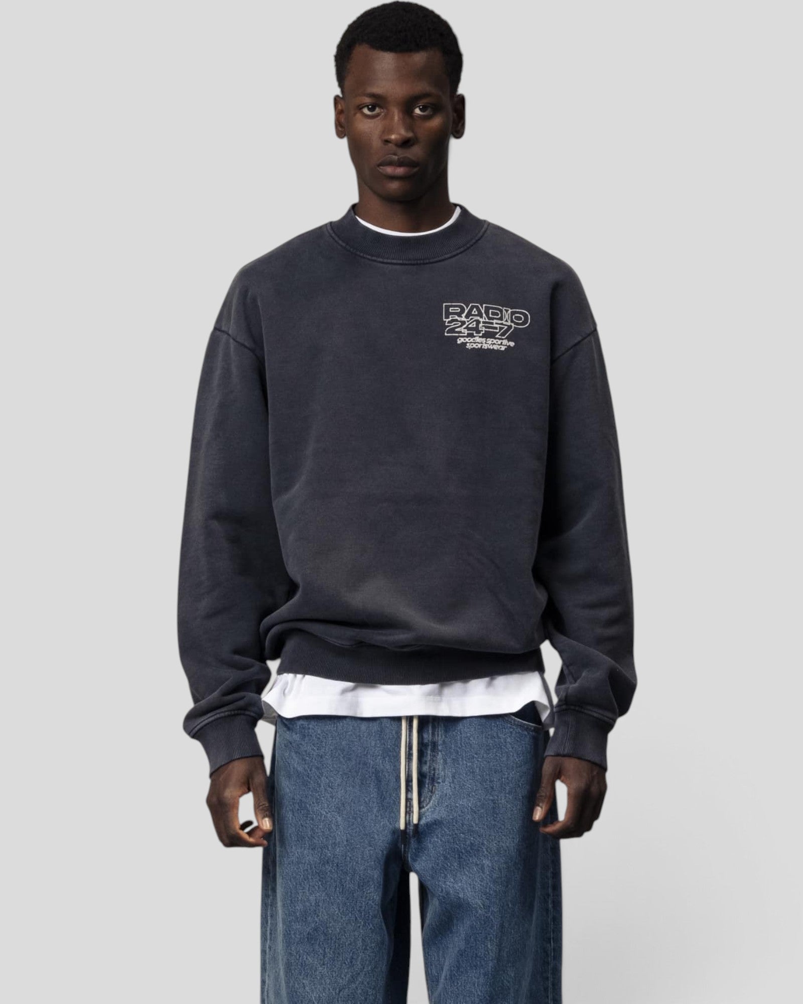 Goodies Sportive || Radio 24:7 Sweat - Grey Fadeout Goodies Sportive