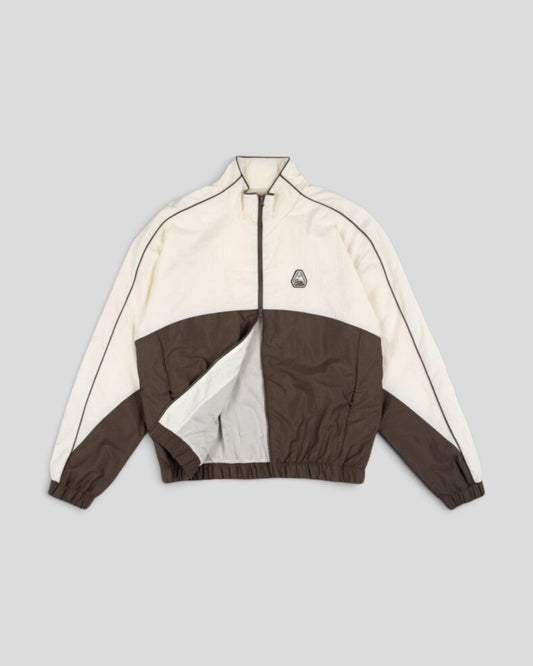 Goodies Sportive || New Patched Tracksuit Jacket - Brown/ Ecru