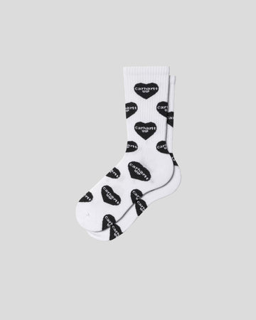 Carhartt || Chaussettes - Heart Logo Socks - White Carhartt